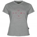 Pinewood Damen T-Shirt Finnveden Trail Grau