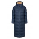 Derbe Damen Wintermantel Interholm Long Cozy Blau/Caramel