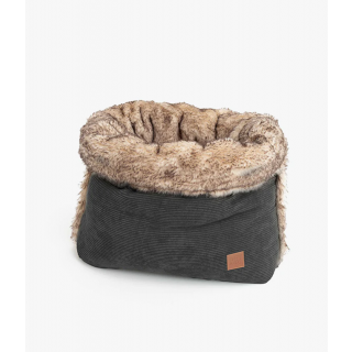 PET & CO. Hunde- & Katzensack Snuggle Cord Charcoal M (60*75*15 cm)