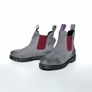 Blue Heeler Damen Chelsea Boots Fraser Raw warm Stein Grau/Rot