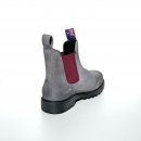 Blue Heeler Damen Chelsea Boots Fraser Raw warm Stein Grau/Rot