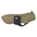 Theo &amp; Emma Hunderegenmantel Cooper Khaki mit Brustband Anthrazit