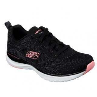 Skechers Damen Sneaker Ultra Groove Schwarz / Pink