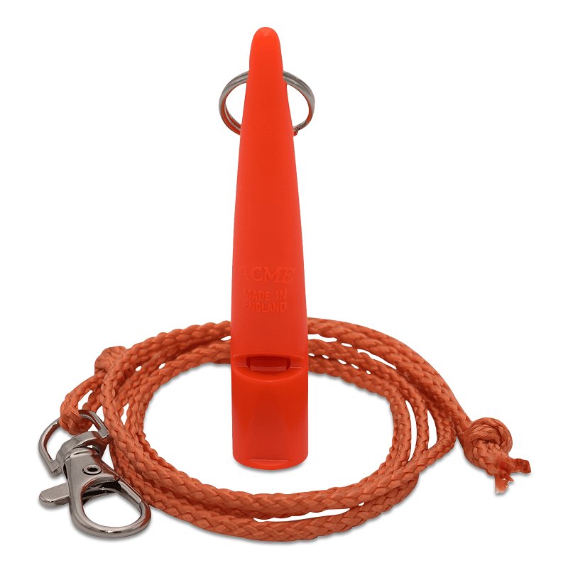ACME Hundepfeife No. 211,5 mit Pfeifenband (Basic) DG Orange / Leuchtorange