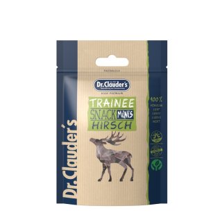 Dr.Clauder´s Hunde & Katzen Trainee Snack Mini Hirsch 50g