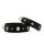 Maul Ledermanufaktur Hundehalsband Diamond Nappaleder Schwarz/Silber