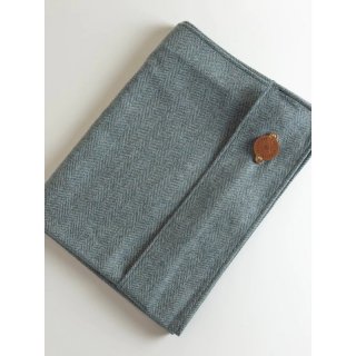 Helen Wells Hundebett Bezug Tweed Magpie Grün- Blau
