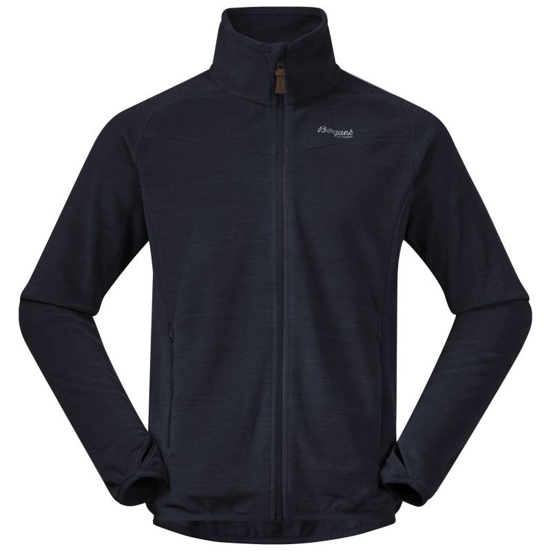 Bergans Herren Jacke Hareid Fleece NoHood Dunkelblau XXL