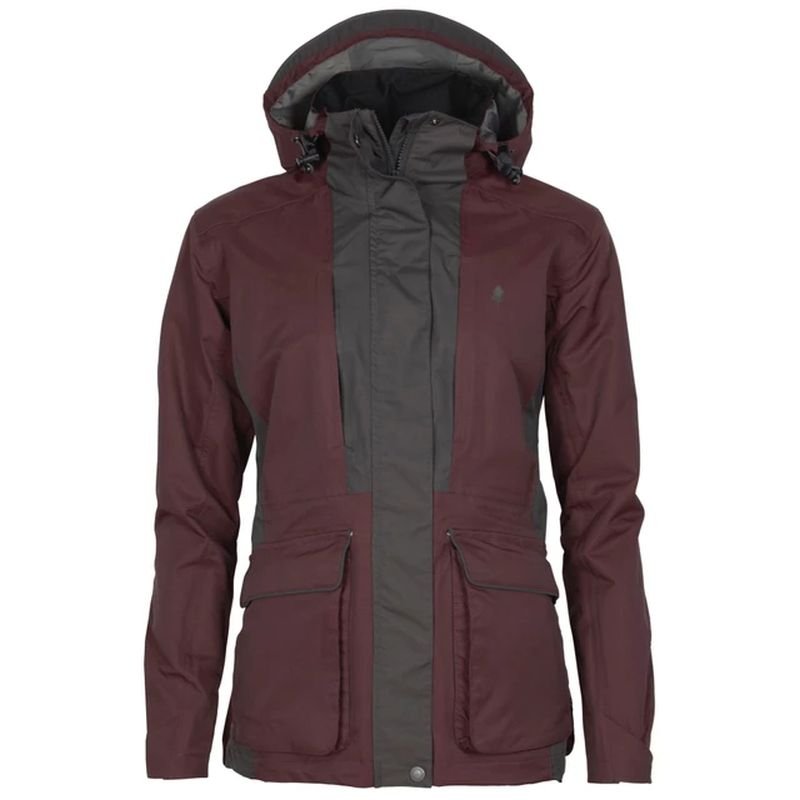 Pinewood Damen Jacke Dog Sports 2.0 Earth Plum/Anthrazit M