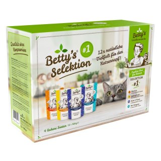 Betty’s Landhausküche Katze Selektion Nr. 1 (12 x 100 g)