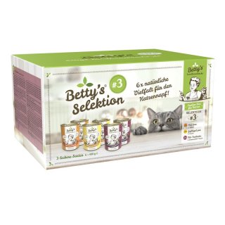 Betty`s Landhausküche Katze Selektion Nr 3. (6 x 400 g)