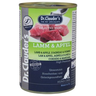 Dr.Clauder´s Hunde Nassfutter Selected Meat Lamm & Apfel