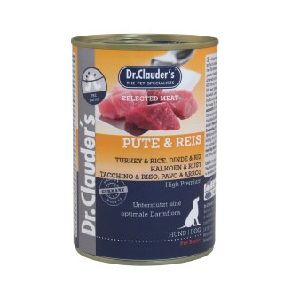 Dr.Clauder´s Hunde Nassfutter Selected Prebiotics Pute & Reis