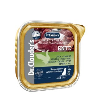 Dr.Clauder´s Hunde Nassfutter Selected Prebiotics Schälchen Ente