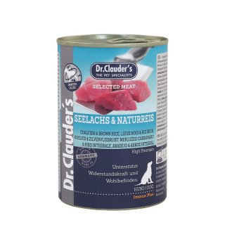 Dr.Clauder´s Hunde Nassfutter Selected Meat Seelachs & Naturreis