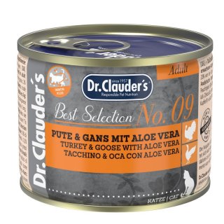 Dr.Clauders Katzen Nassfutter Best Selection No 9 Pute & Gans mit Al