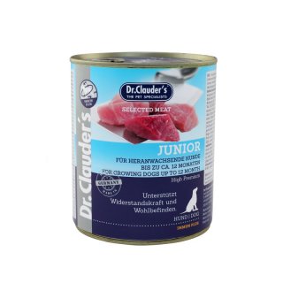 Dr.Clauder´s Hunde Nassfutter Selected Meat Junior 800g