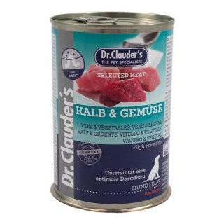 Dr.Clauder´s Hunde Nassfutter Selected Meat Kalb & Gemüse 400g