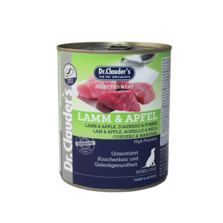Dr.Clauder´s Hunde Nassfutter Selected Meat Lamm & Apfel 800g