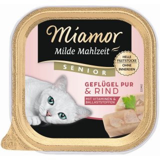 Miamor Katzen Nassfutter Schale Milde Mahlzeit Senior