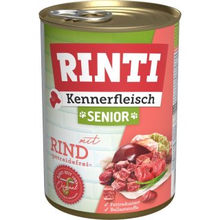 Rinti Hunde Nassfutter Dose Kennerfleisch Senior 800g Rind