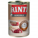 Rinti Hunde Nassfutter Dose Sensible 400g Ross mit H&uuml;hnerleber &amp; Kartoffel