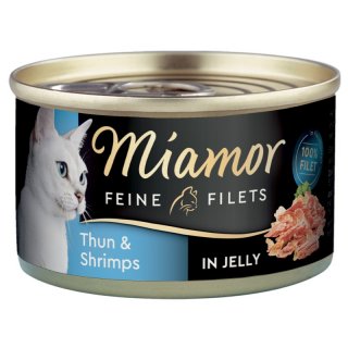 Miamor Katzen Futter Dose Feine Filets 100g Thunfisch & Shrimps
