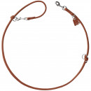 Hunter Verstellbare F&uuml;hrleine Round &amp; Soft M&uuml;nchen Cognac L&auml;nge max. 200 cm | Durchmesser 1,0 cm