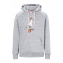 Derbe Herren Hoodie St&uuml;rmm&ouml;we Grau