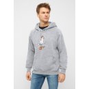 Derbe Herren Hoodie St&uuml;rmm&ouml;we Grau