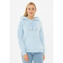 Derbe Damen Hoodie Die Kl&uuml;gere Hellblau