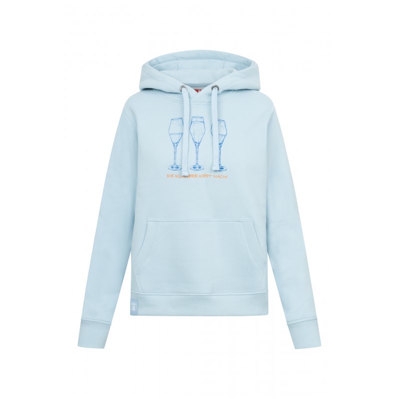 Thumbnail - Derbe Damen Hoodie Die Klügere Hellblau XS