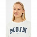 Derbe Damen Sweatshirt Moin Leo Off White