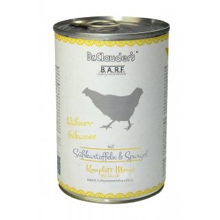 Dr.Clauder´s BARF Komplettmenü Hühnerfrikassee 6x 400g
