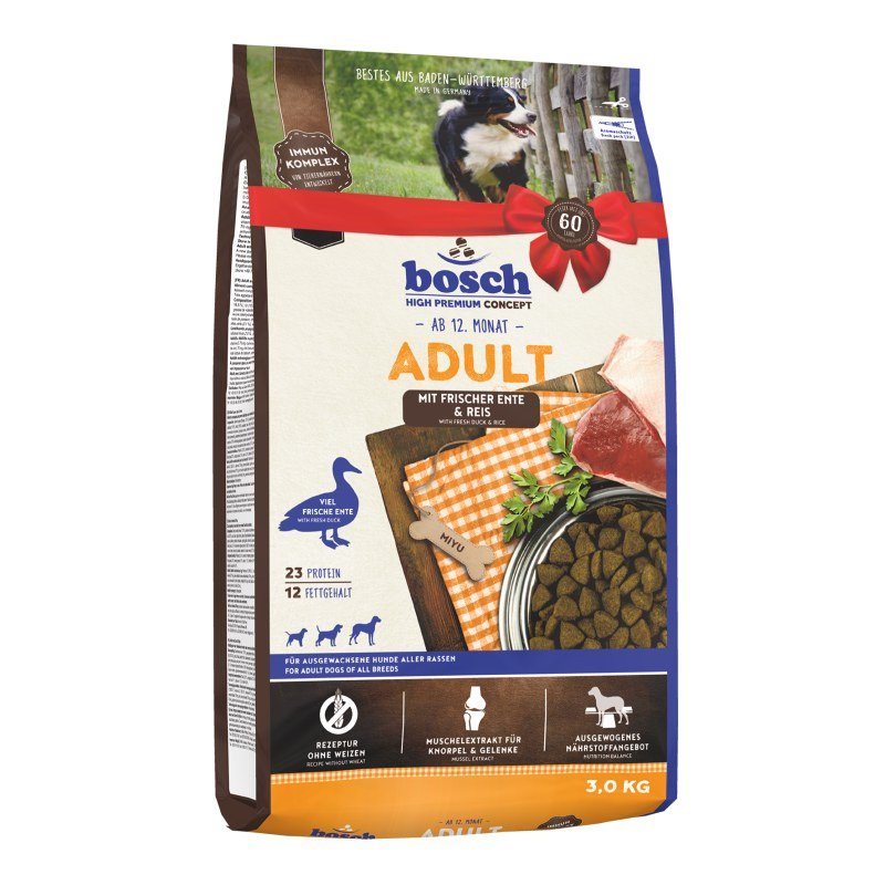 Bosch Hunde Trockenfutter HPC Adult Ente & Reis 4x3kg