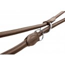 Hunter Verstellbare F&uuml;hrleine Round &amp; Soft Dunkelbraun L&auml;nge max. 200 cm | Durchmesser 1,0 cm