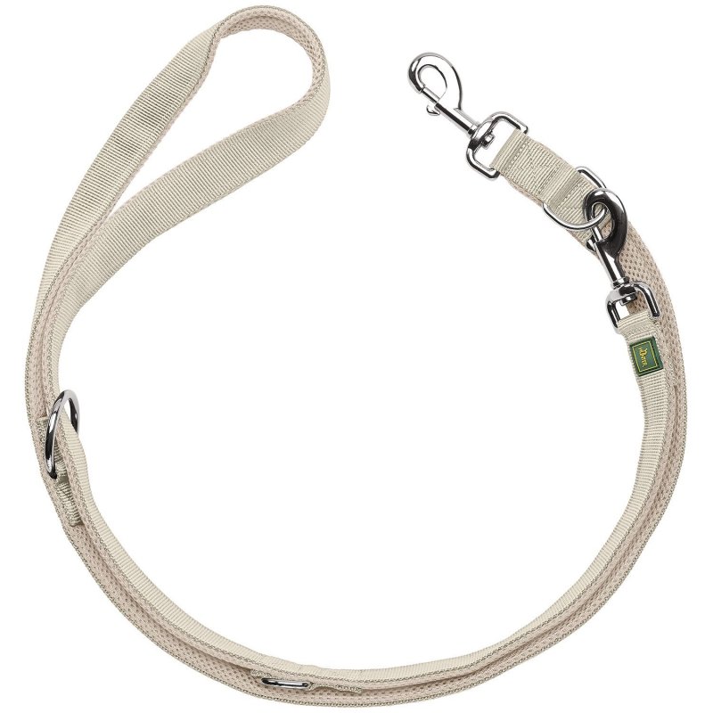 Hunter Verstellbare Führleine Divo UP Taupe Länge max. 200 cm | Breite 1,5 cm