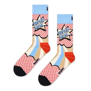 Happy Socks Damen Socken Super Mom