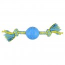 Flamingo Hundespielzeug TPR Spector Ball Blau/Gr&uuml;n DM 6,2cm