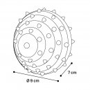 Flamingo Hundespielzeug Gummi Rubba Ball mit Stacheln...