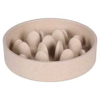 Flamingo Hundenapf Slow Feeder Greni rund Beige