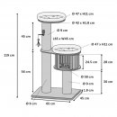 Flamingo Katzenkratzbaum Raisa 1 79x45x119cm