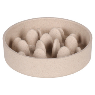 Flamingo Hundenapf Slow Feeder Greni rund Beige DM 21,5cm 1490ml