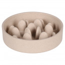 Flamingo Hundenapf Slow Feeder Greni rund Beige DM 21,5cm 1490ml