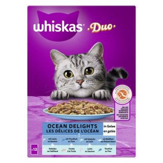 Whiskas Katzen Nassfutter Duo Multipack in Gelee