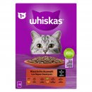 Whiskas Katzen Nassfutter Portionsbeutel in Sauce Multipack 1+