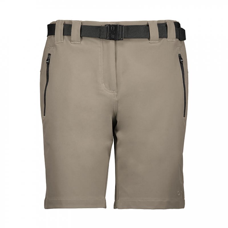 CMP Damen Trekkingshorts mit Gürtel Beige 42