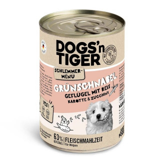Dogsn Tiger Welpen Nassfutter Grünschnabel Geflügel & Naturreis