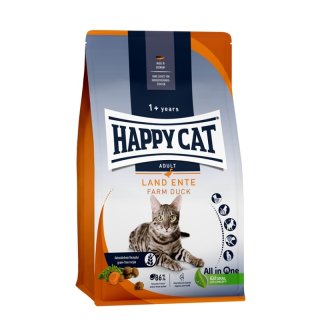 Happy Cat Katzen Trockenfutter Culinary Land Ente 1,3 kg x 4 Stk.