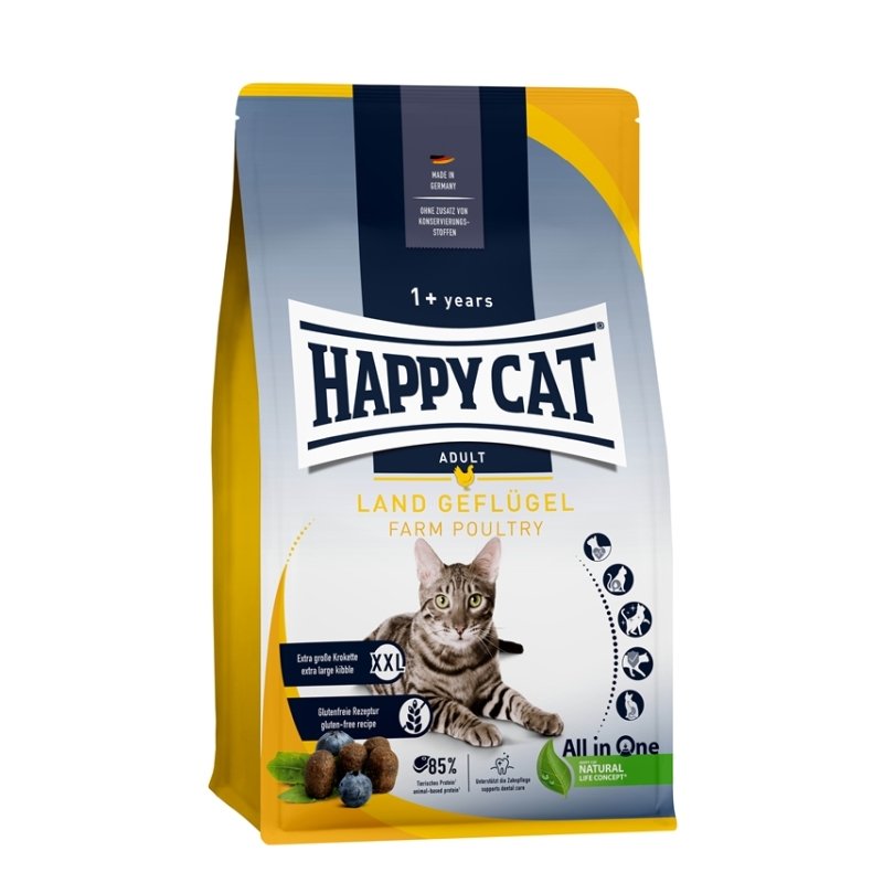 Happy Cat Katzen Trockenfutter Culinary Land Geflügel 10 kg
